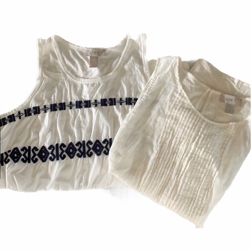 LOFT Sleeveless Tops Combo